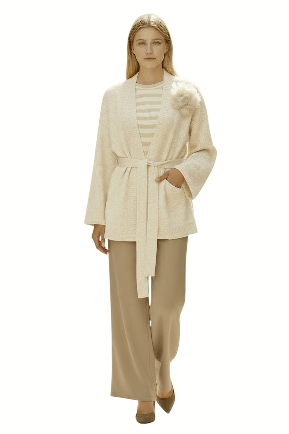 Kontatto beige cardigan