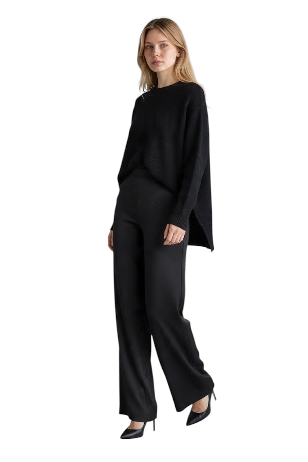 Kontatto schwarzer Pullover