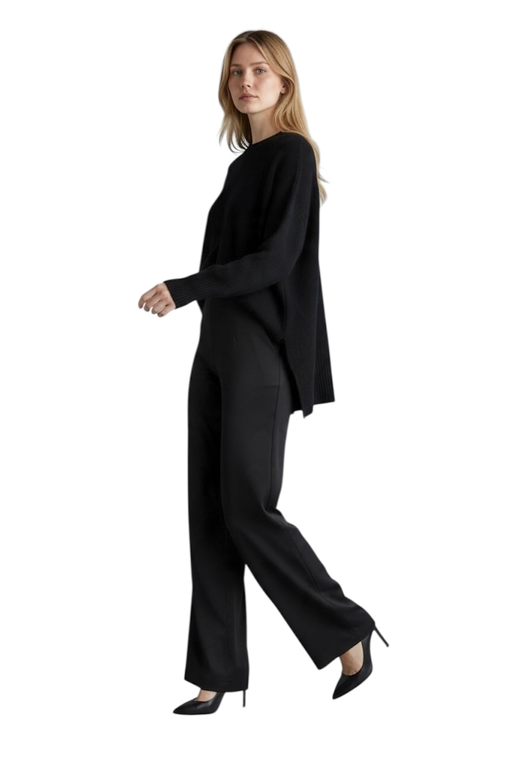 Kontatto schwarzer Pullover
