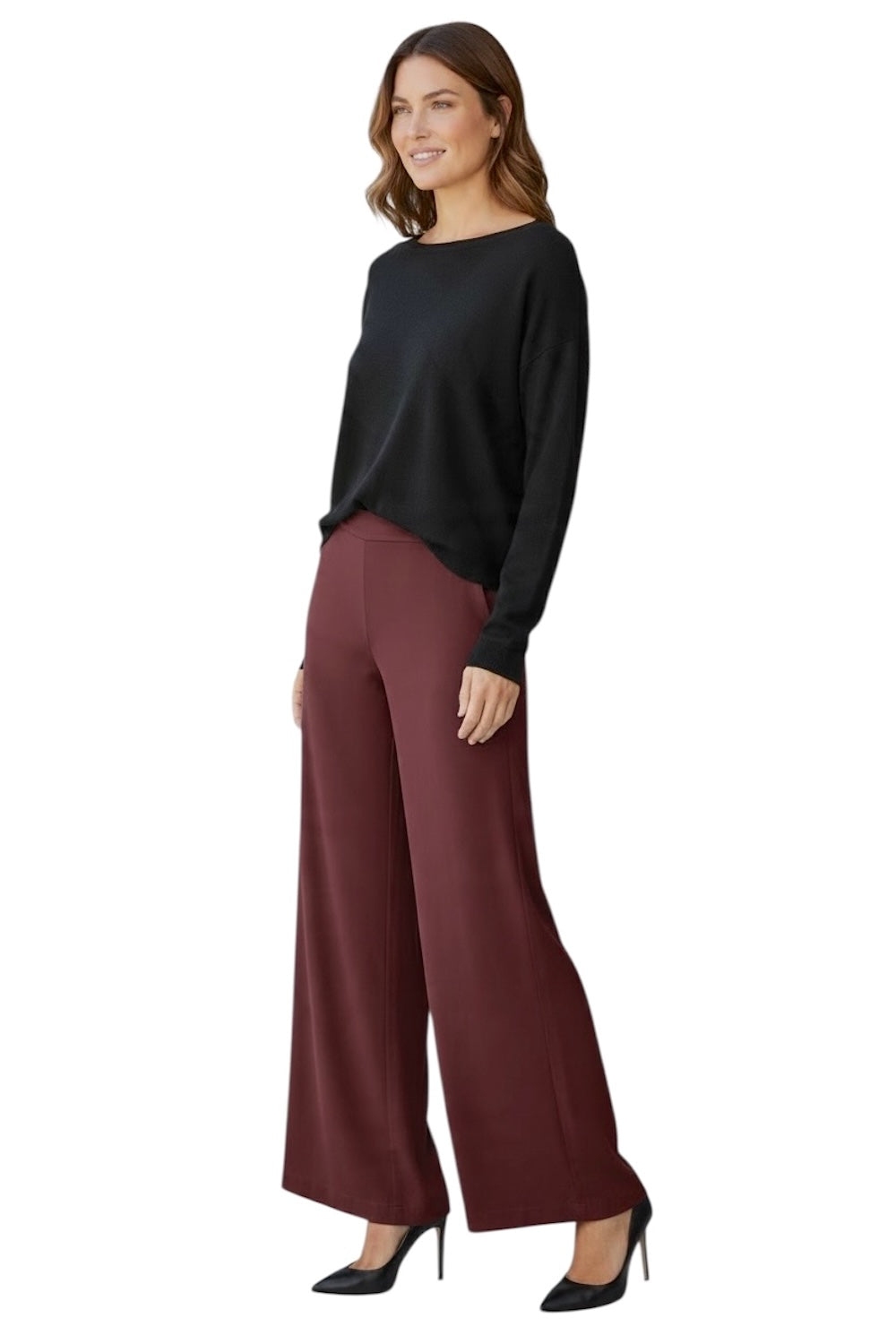 Kontatto schwarzer Pullover