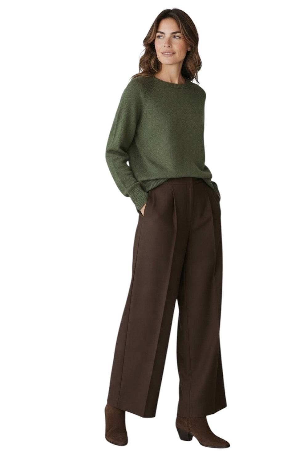 Pullover Vicolo in cashmere verde