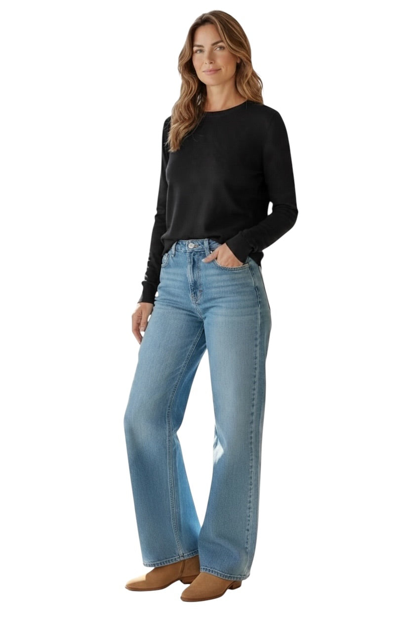 schwarzer Vicolo-Pullover