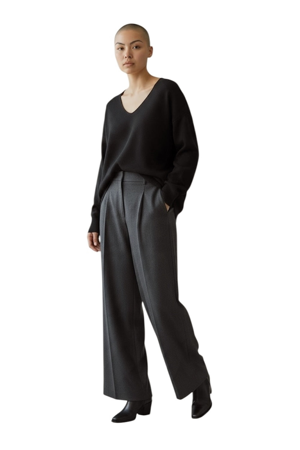 schwarzer Vicolo-Pullover