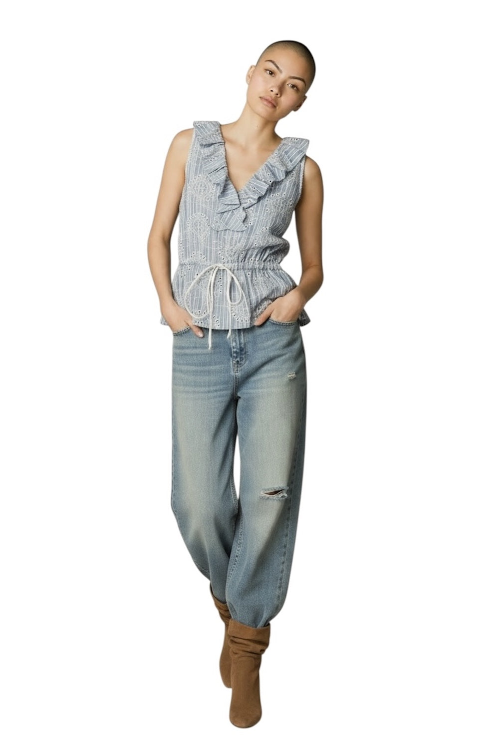 Vicolo light blue top
