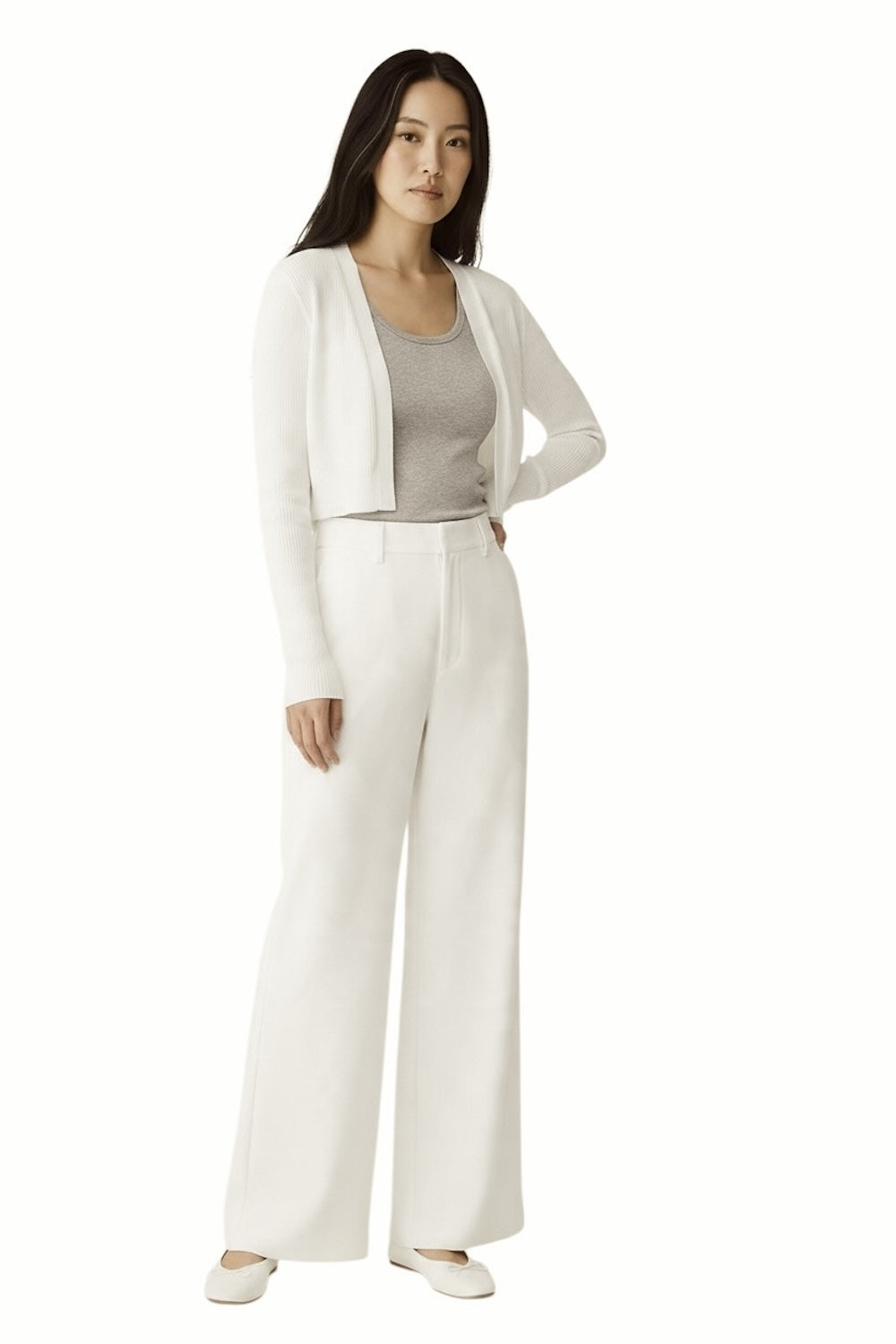 Vicolo white cardigan
