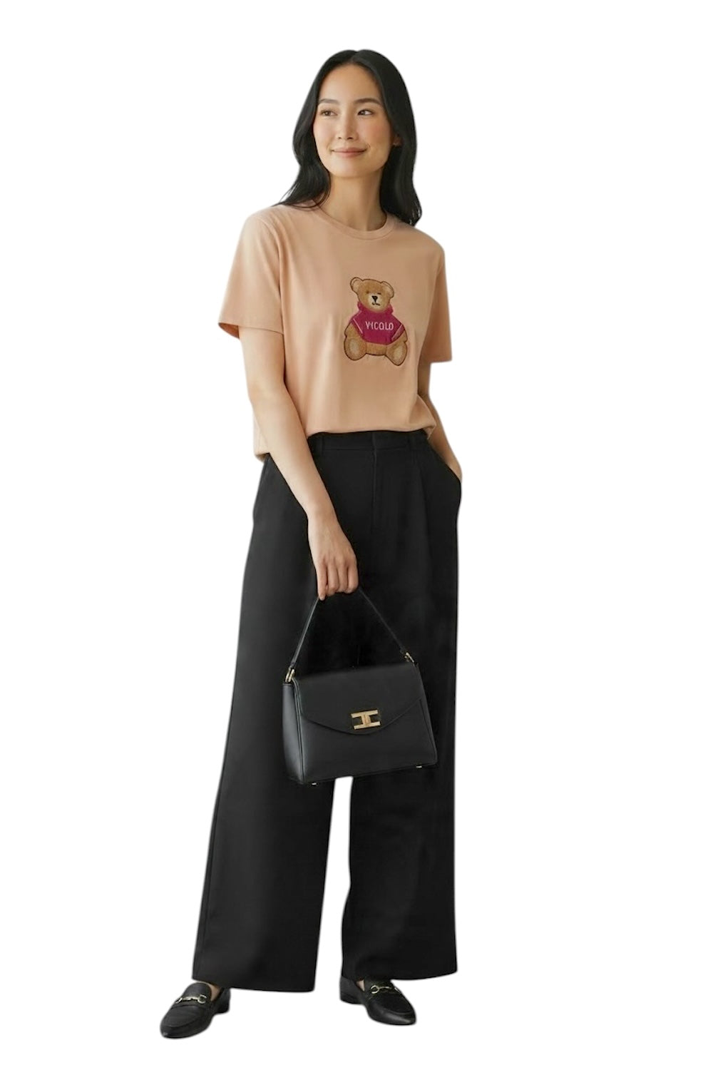 Vicolo bear pink t-shirt