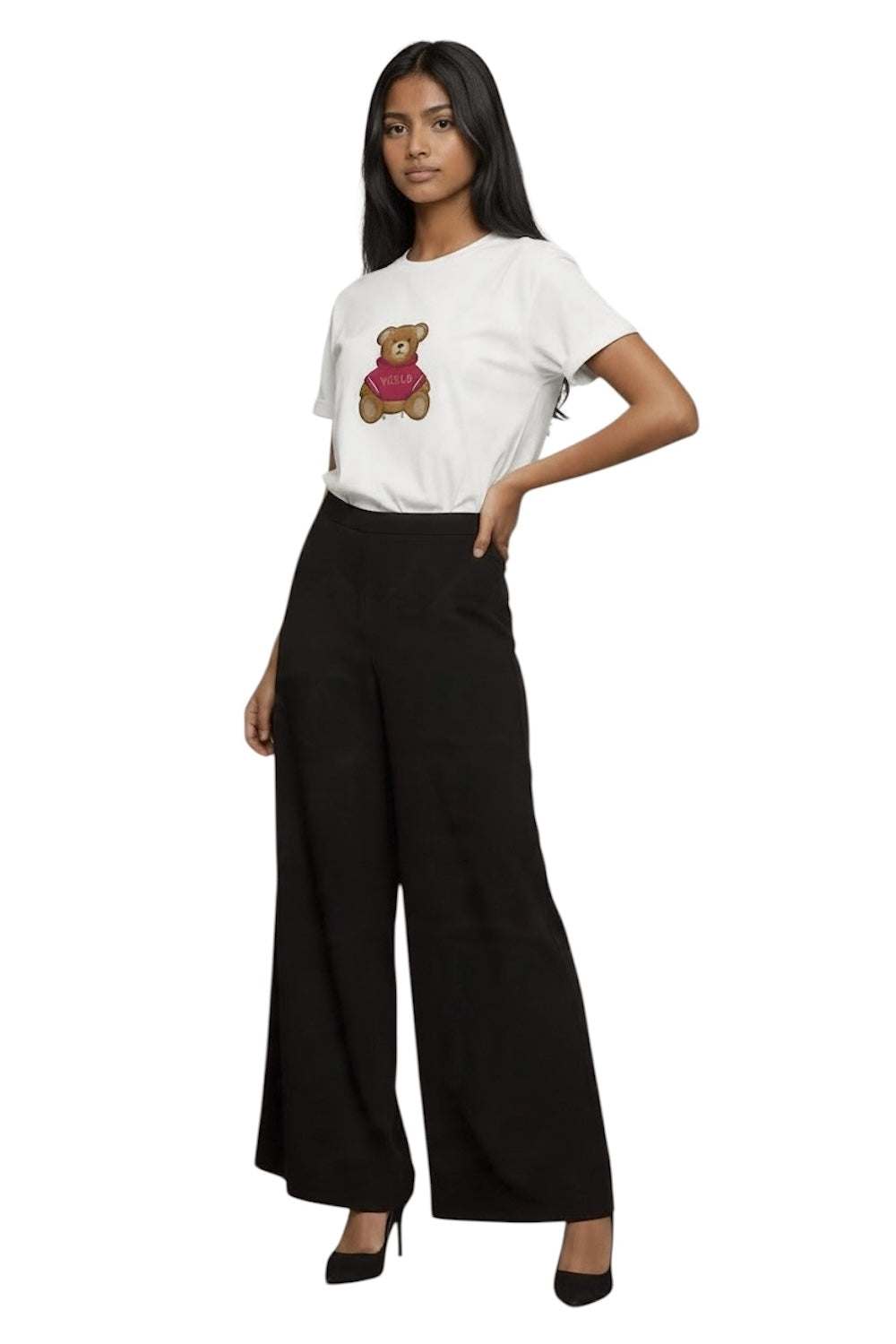 Vicolo bear white t-shirt