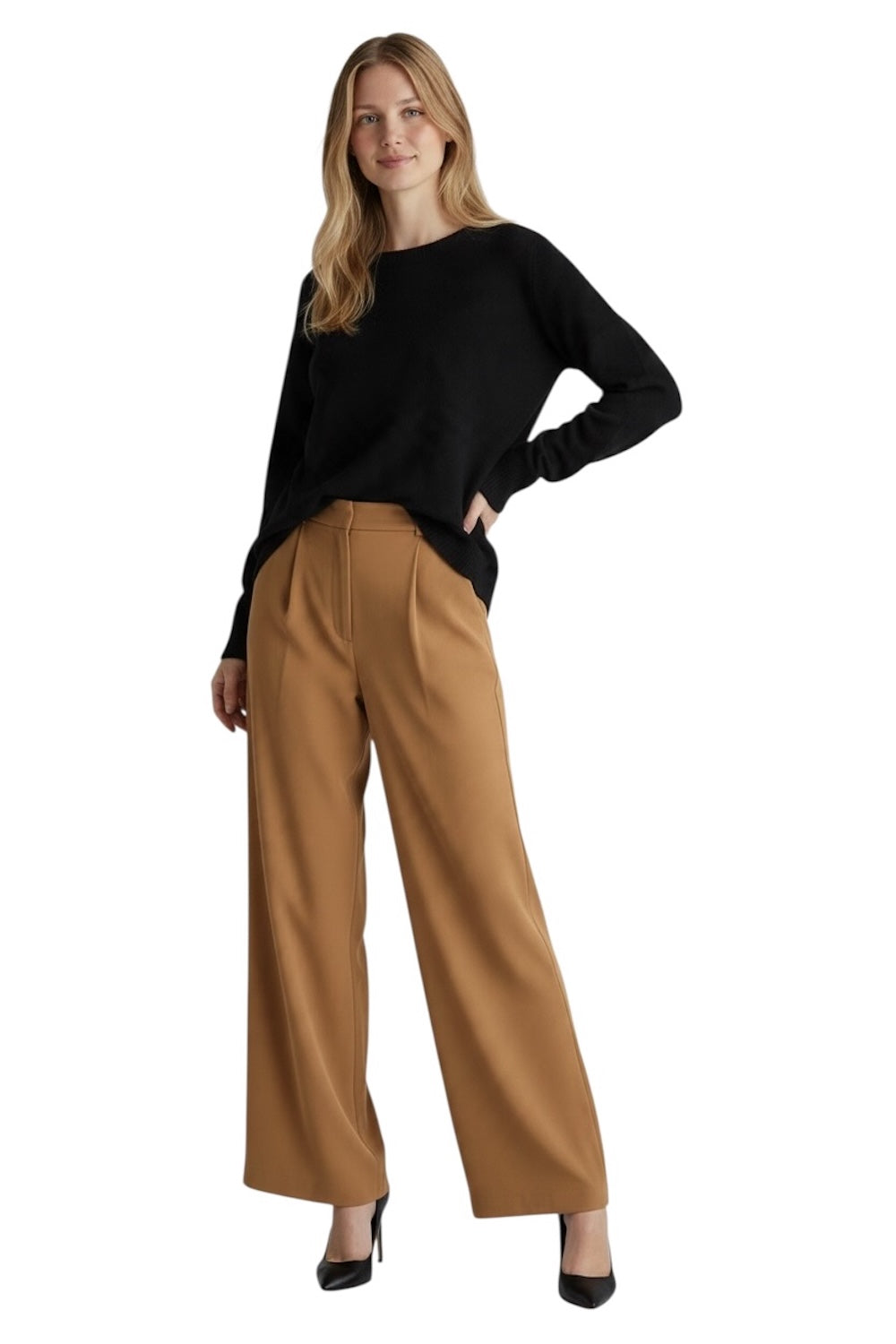 schwarzer Vicolo-Pullover