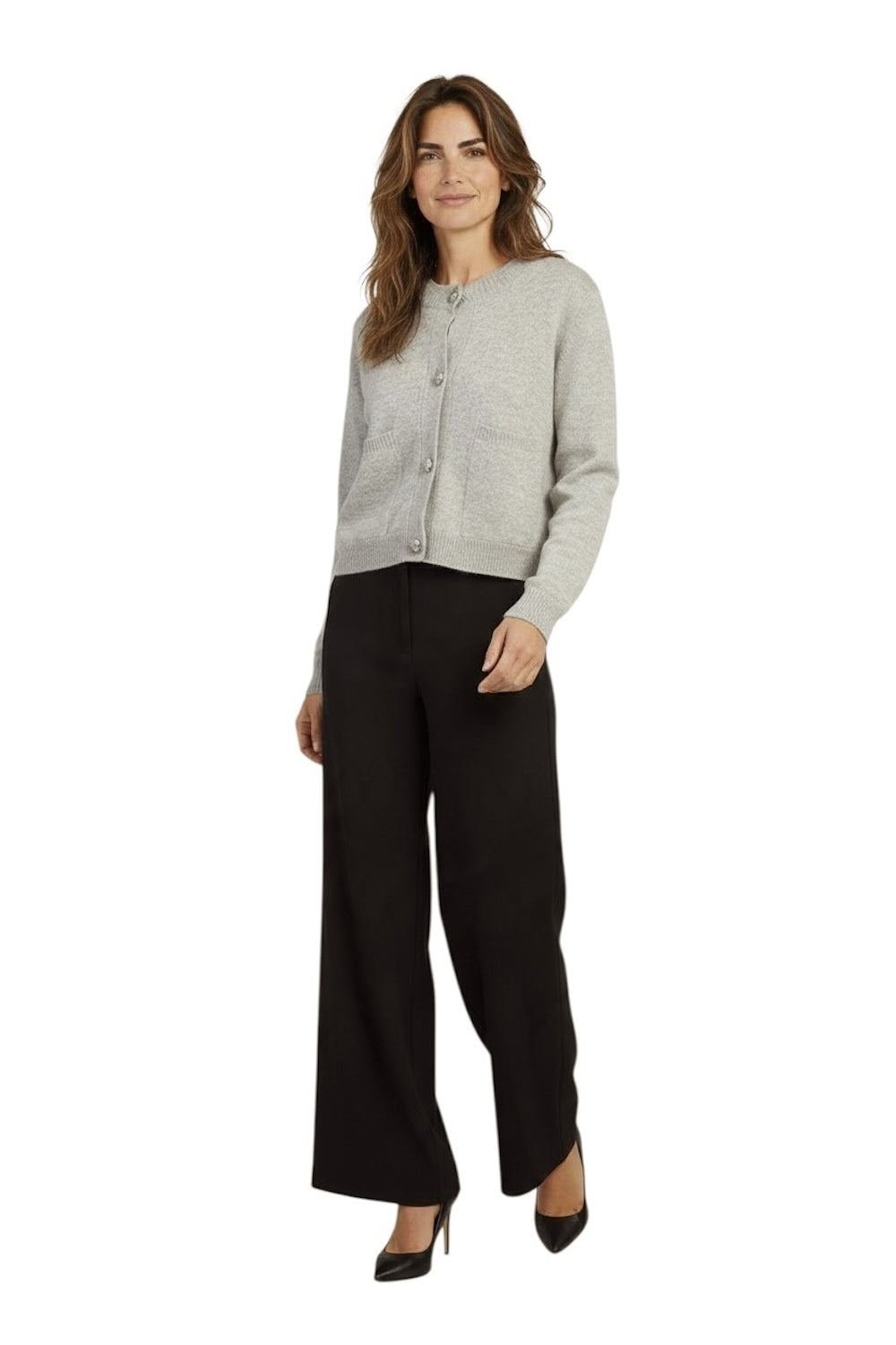Vicolo jewel grey cardigan