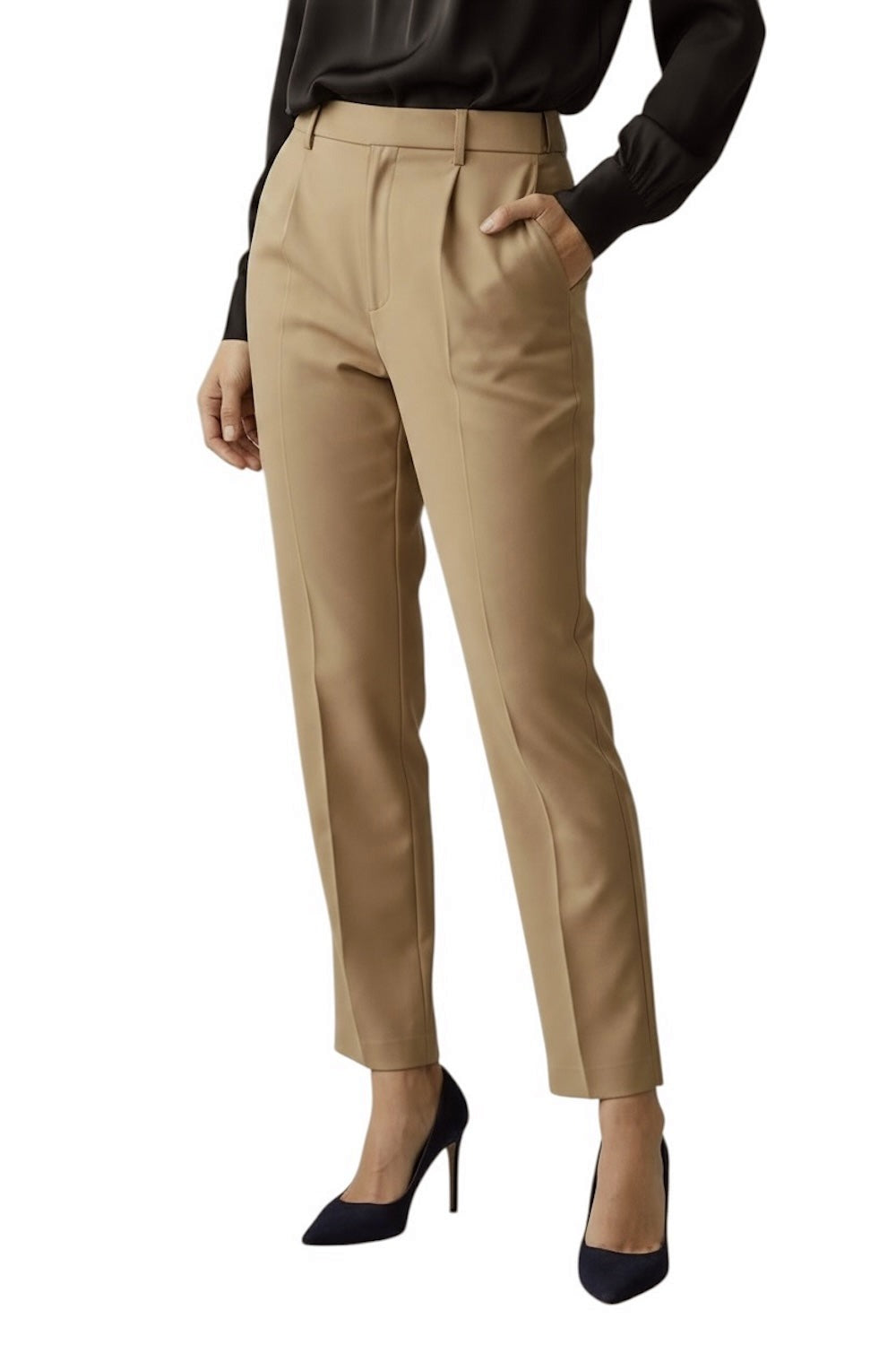 Pantaloni Vicolo marrone chiaro