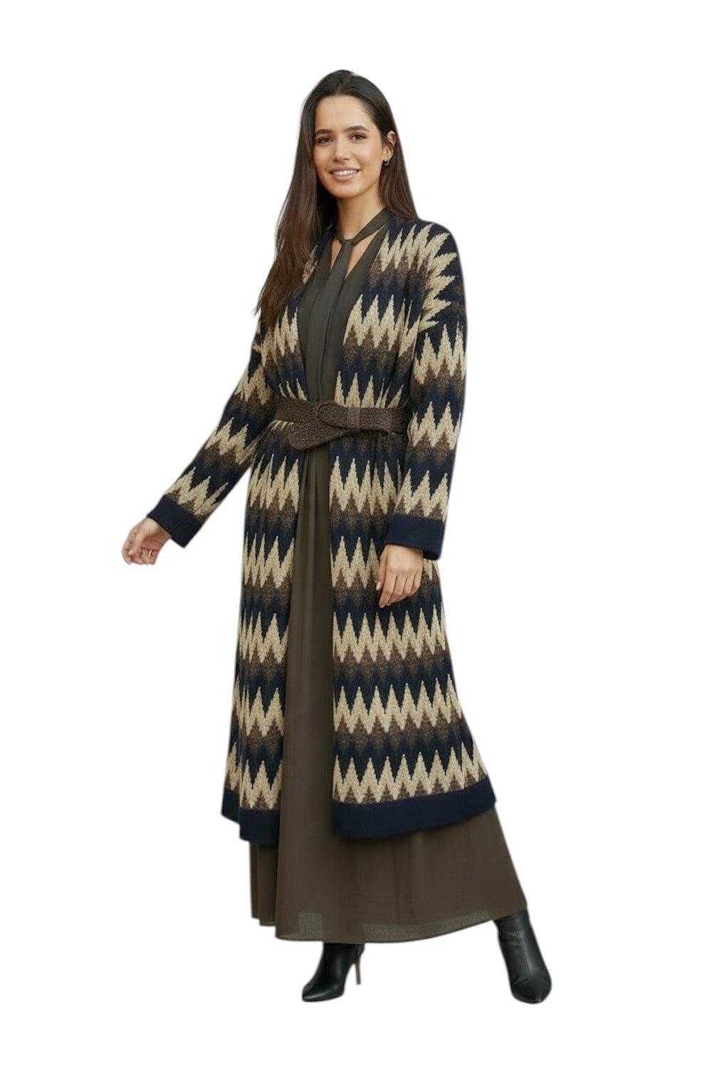 Cardigan lungo multicolor Vicolo