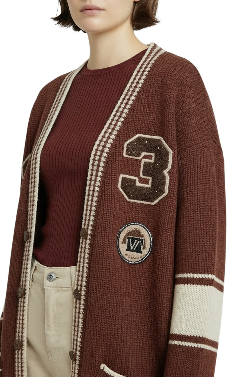 Vicolo bordeaux cardigan