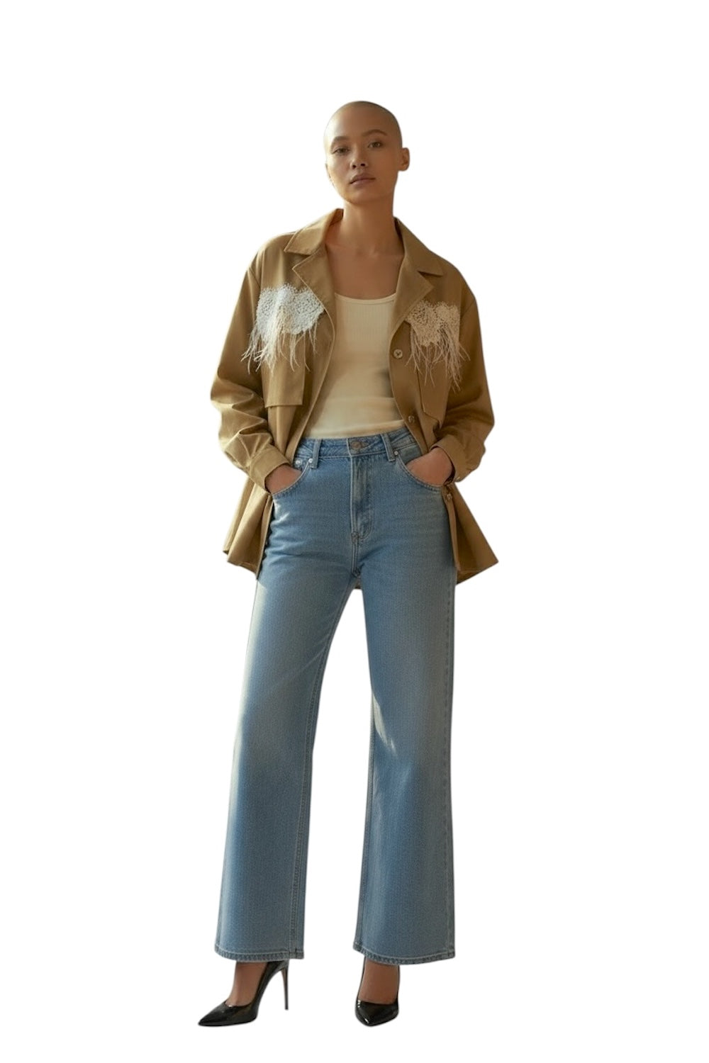Giacca Annie Glam color biscotto