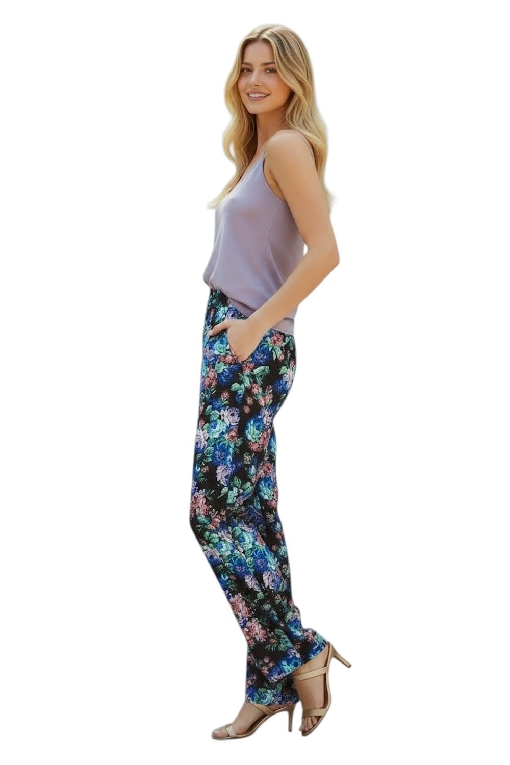 Kontatto black print pants