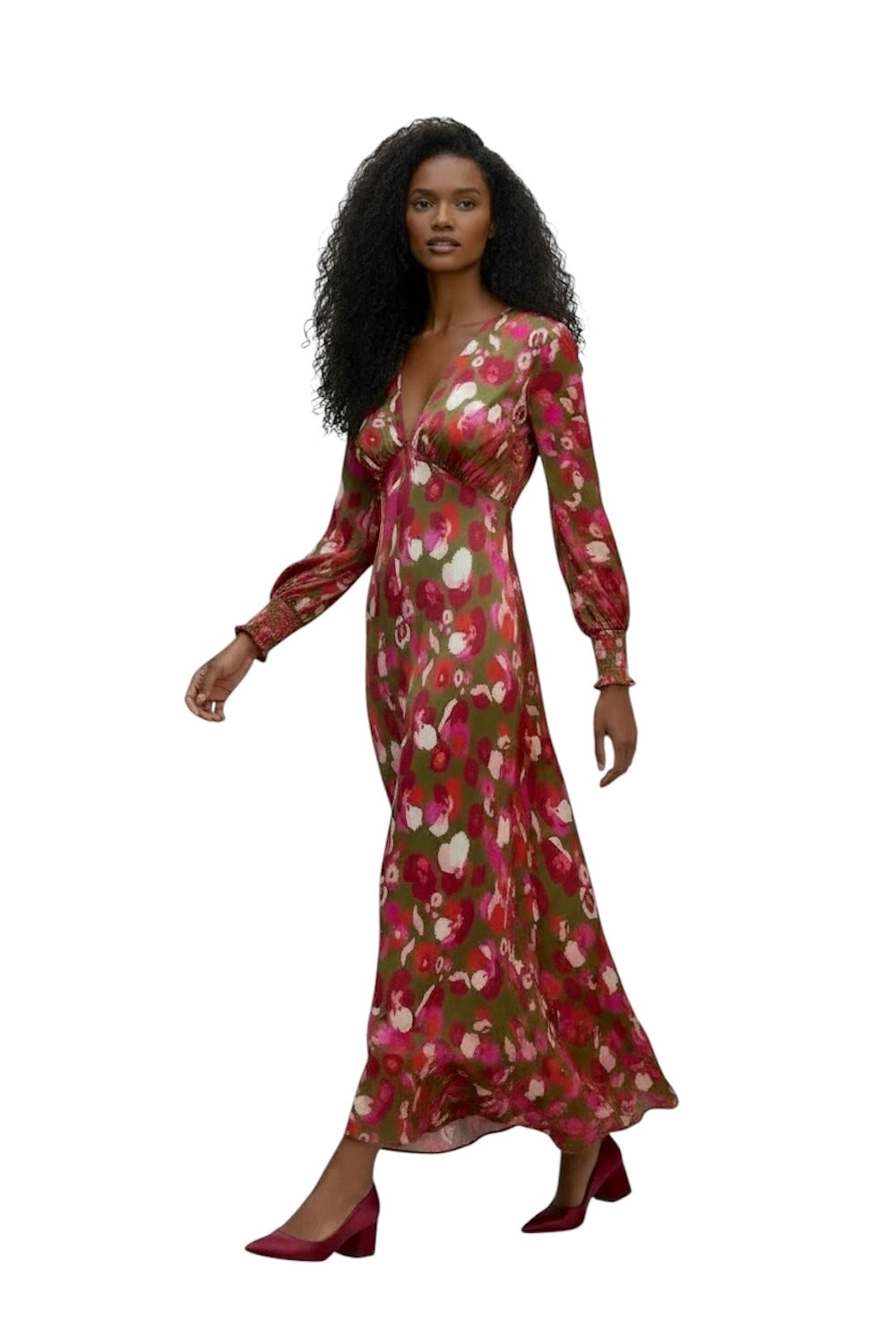 Saiph pistachio long dress