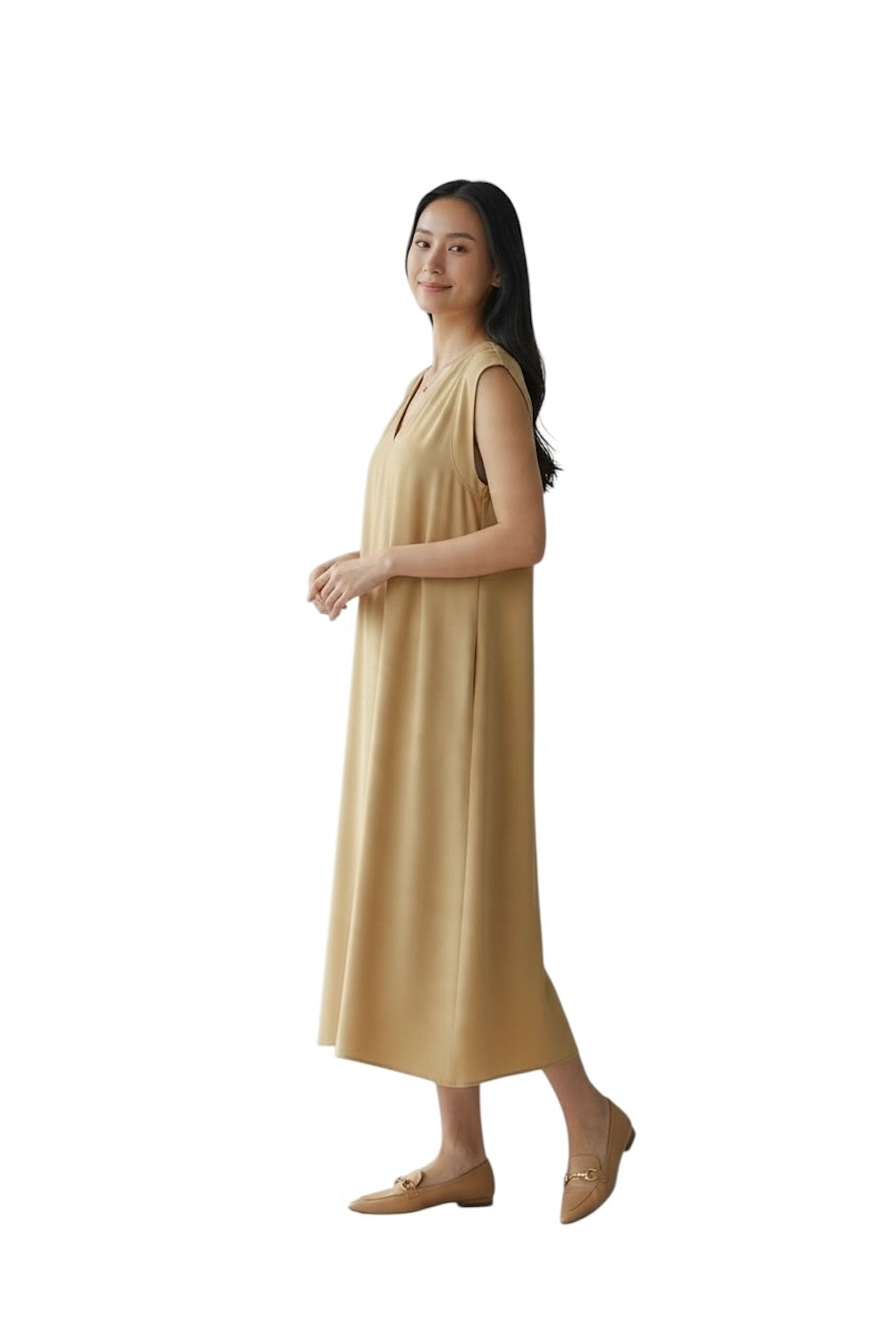Dixie-Taupe-Kleid