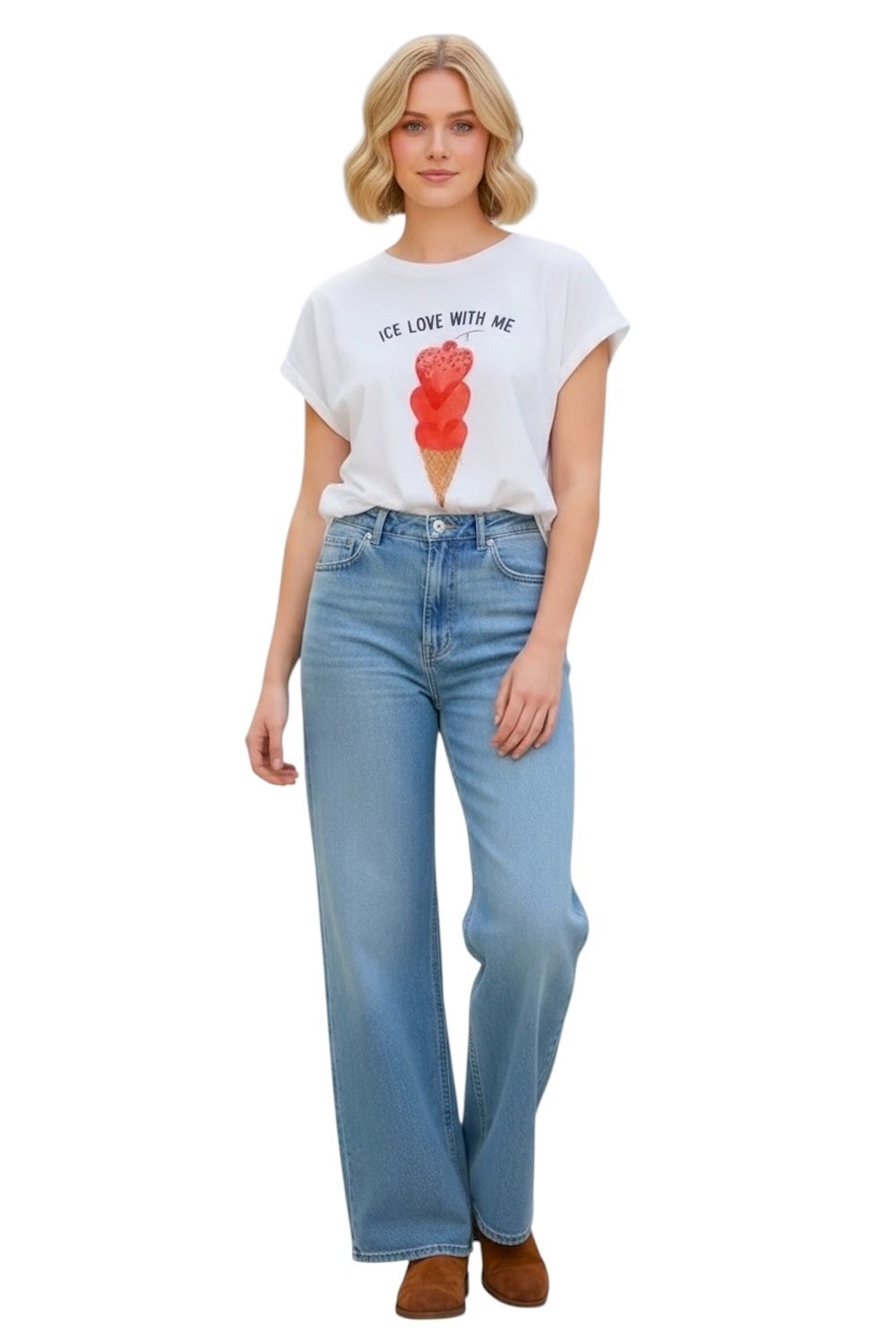 weißes Dixie-T-Shirt