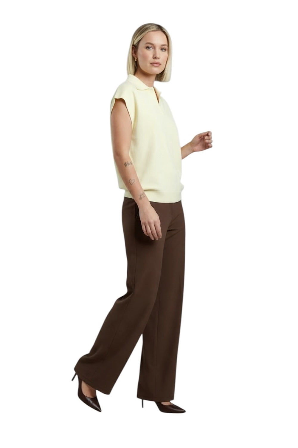 Pantaloni marroni Susy Mix
