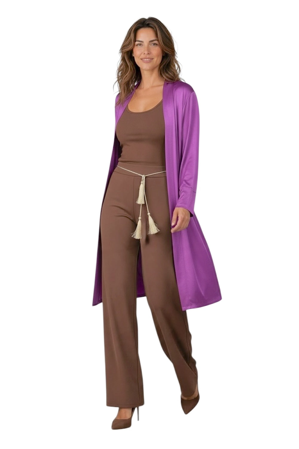 Saiph mauve kimono cardigan
