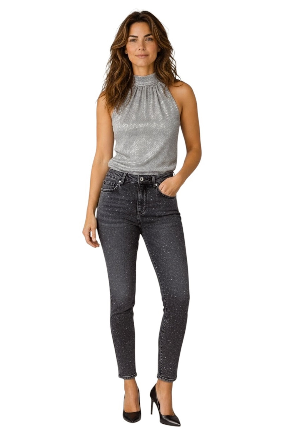 Jeans glitterati Saiph