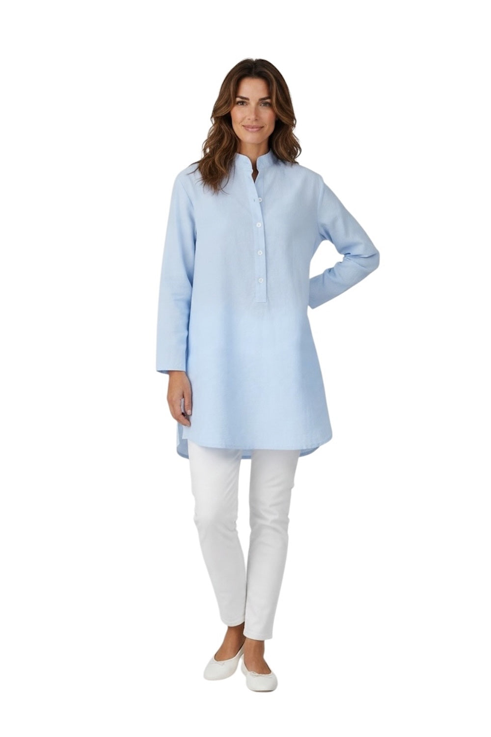 Abito chemisier Saiph di colore azzurro