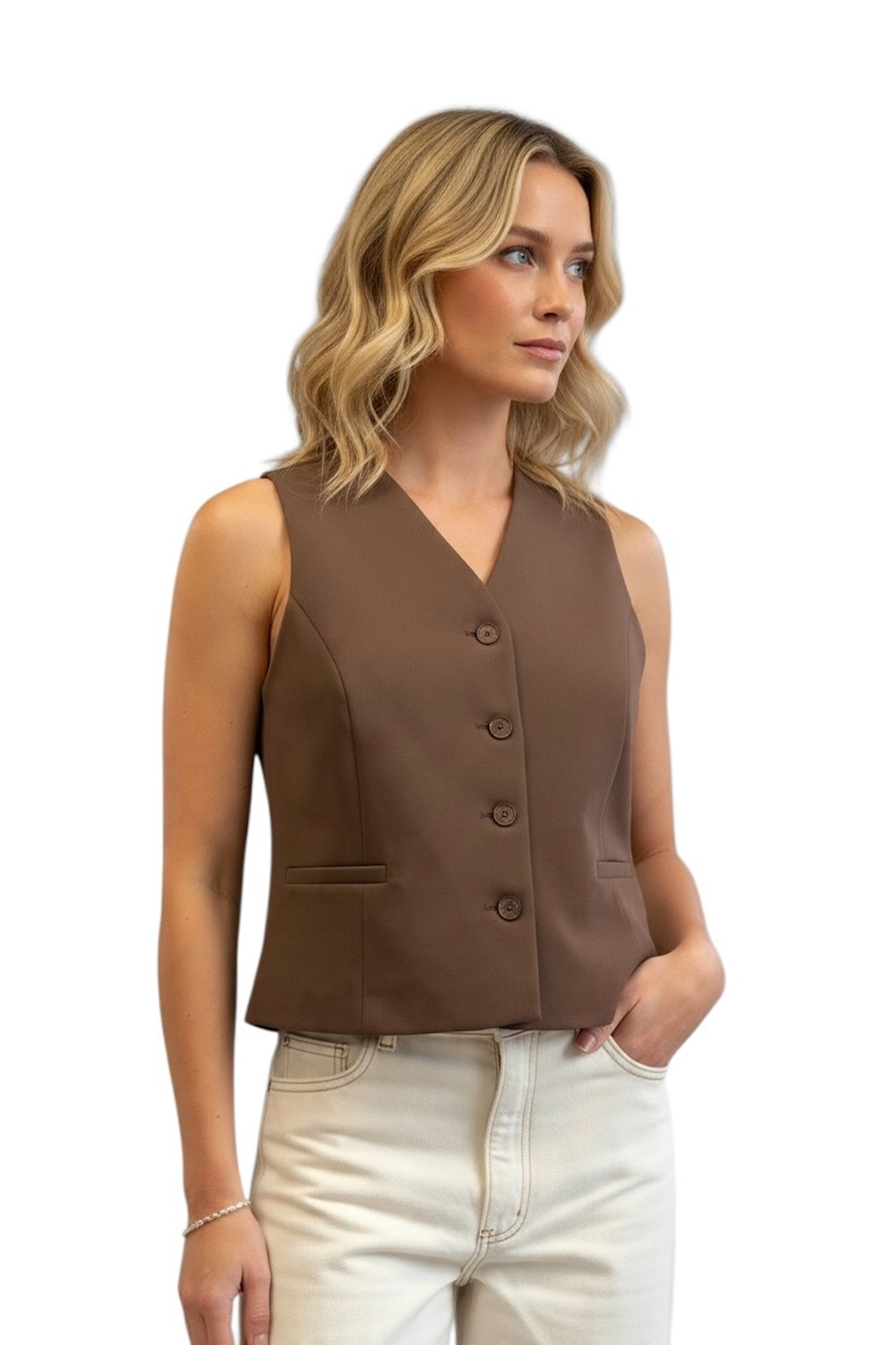 Gilet marrone Saiph