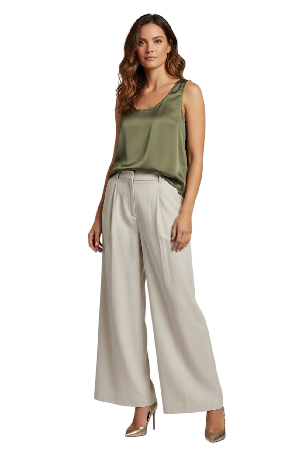 Dixie moss green top