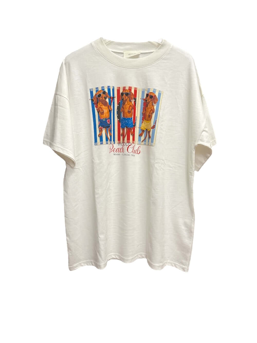 Vicolo beach club white t-shirt
