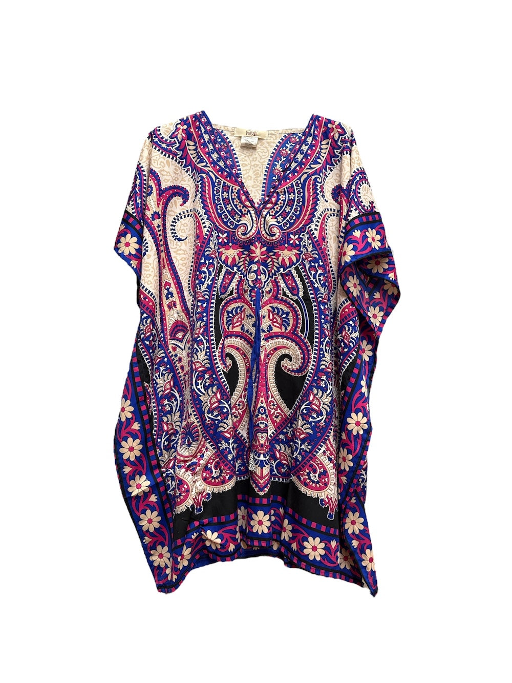 Abito blu multicolore hindi