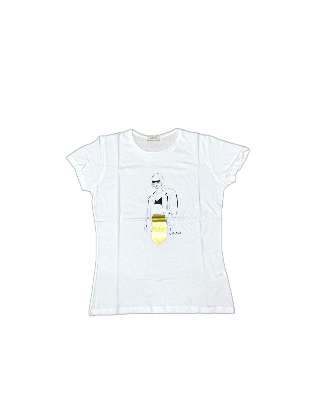 Susy Mix white print t-shirt