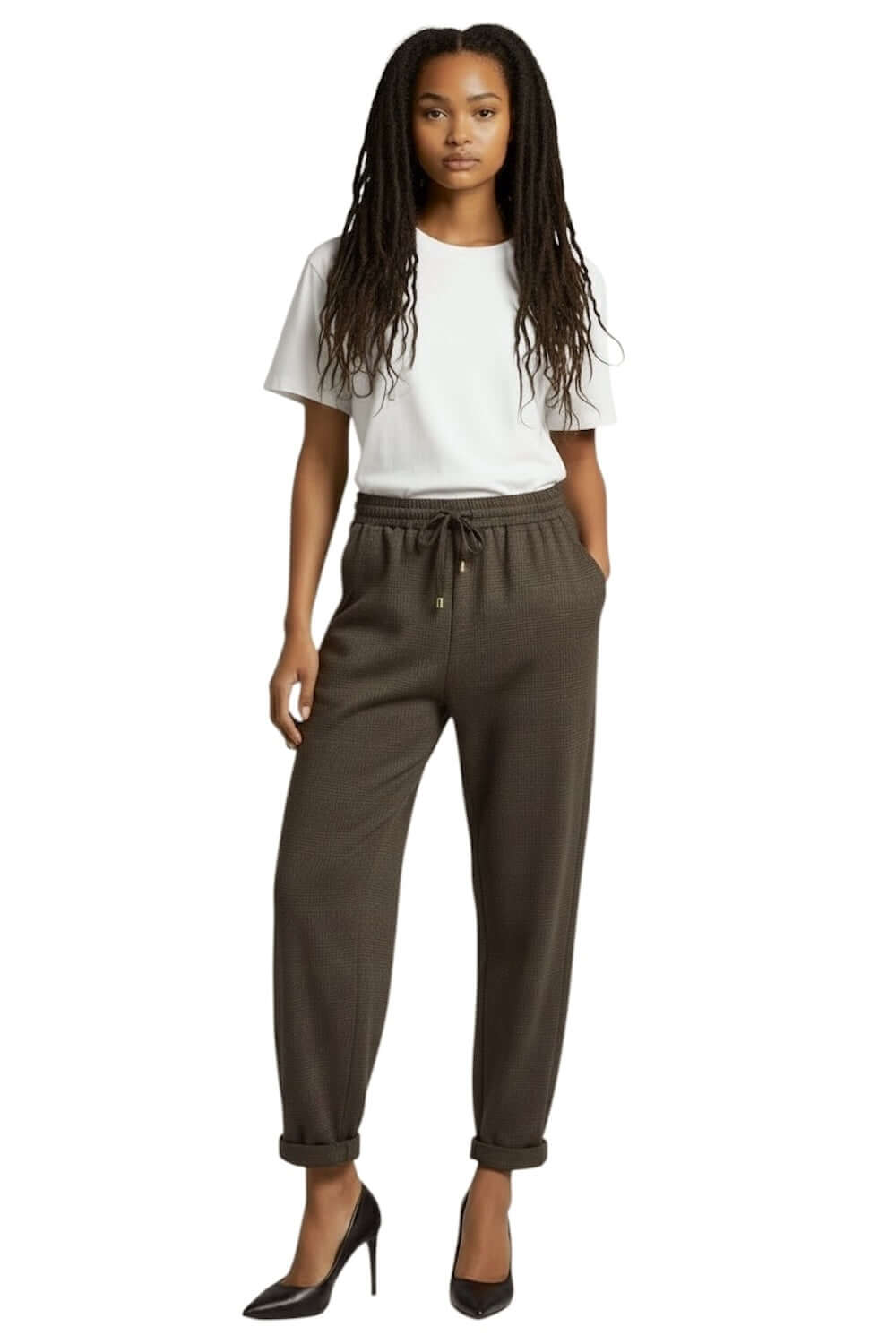 Susy star dark brown pants