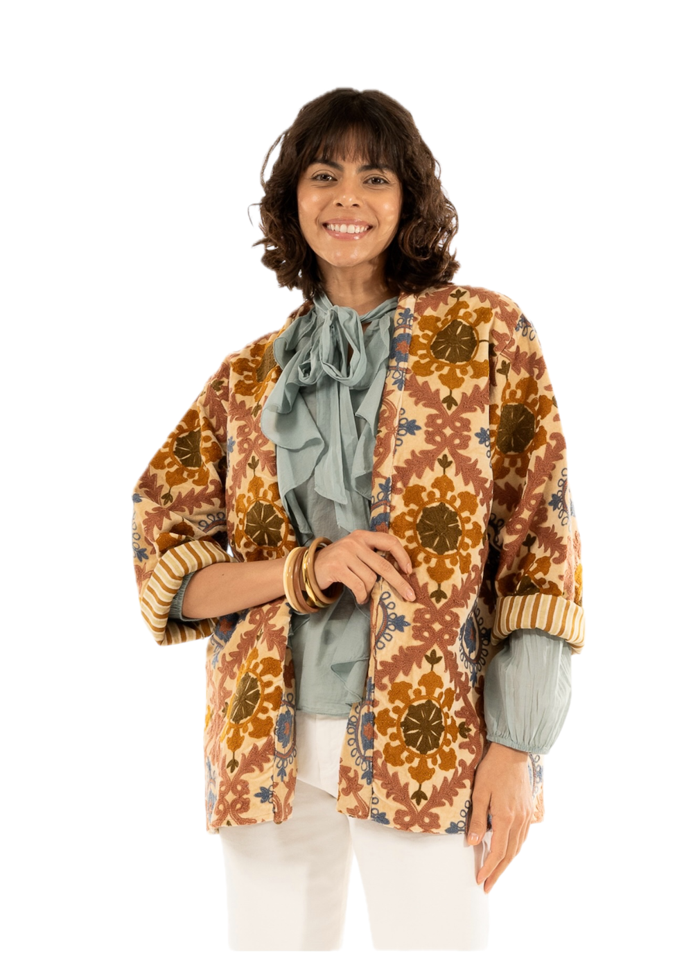 Kontatto pink kimono jackets