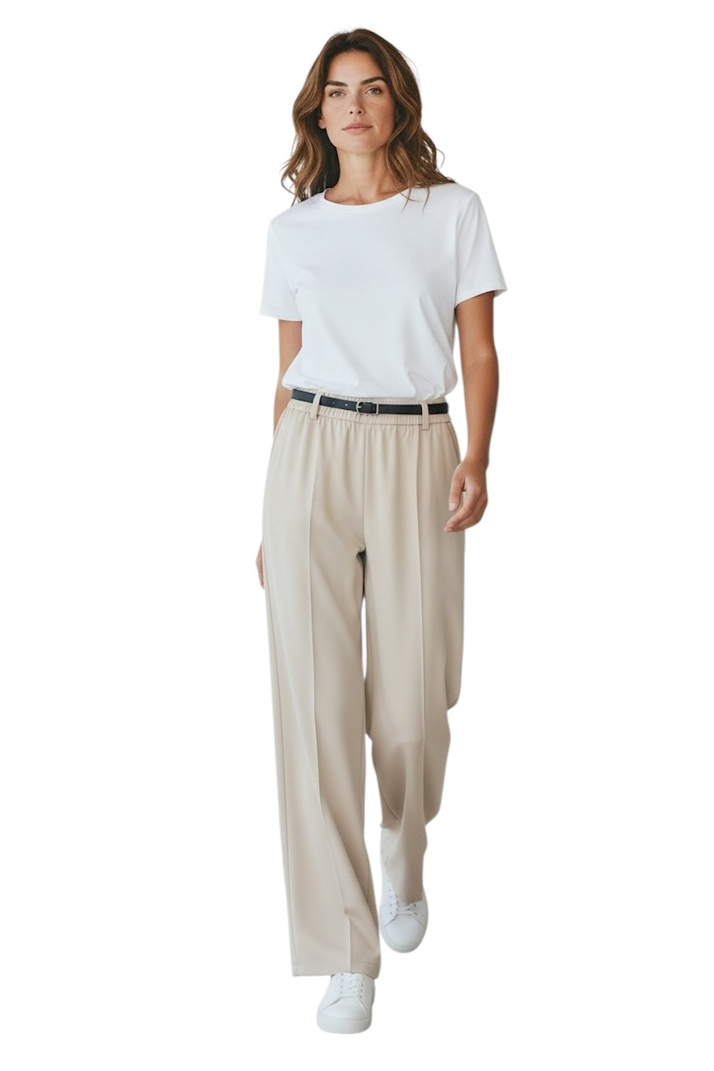 Pantaloni Susy Mix avorio