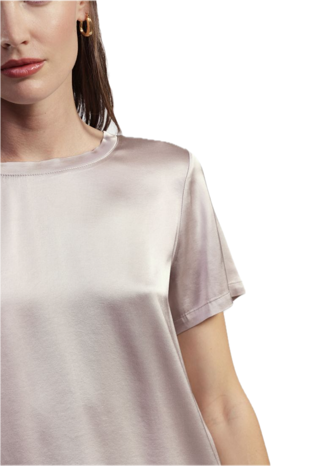 Dixie silk round neck shirt