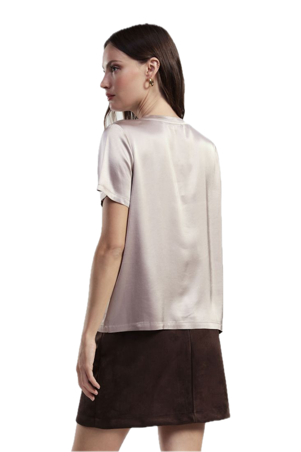 Dixie silk round neck shirt