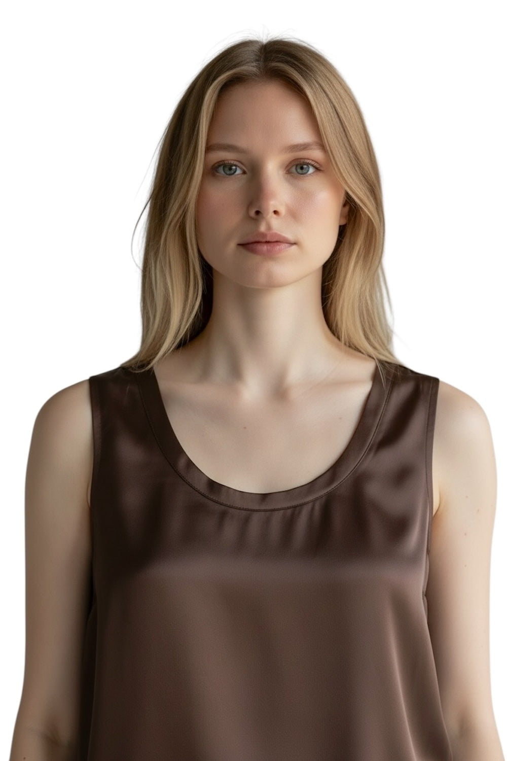 Vicolo dark brown top
