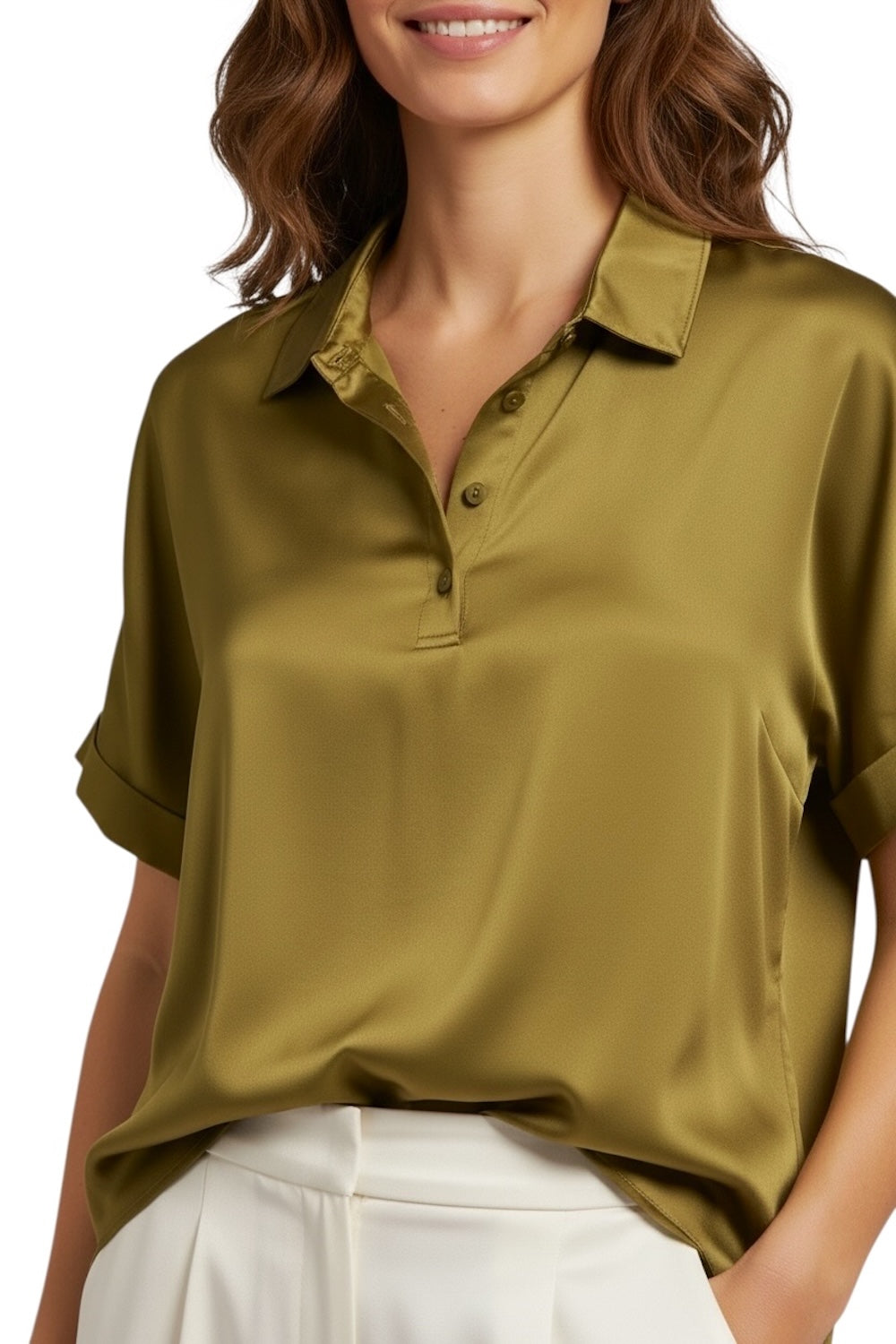 Vicolo olive polo shirt