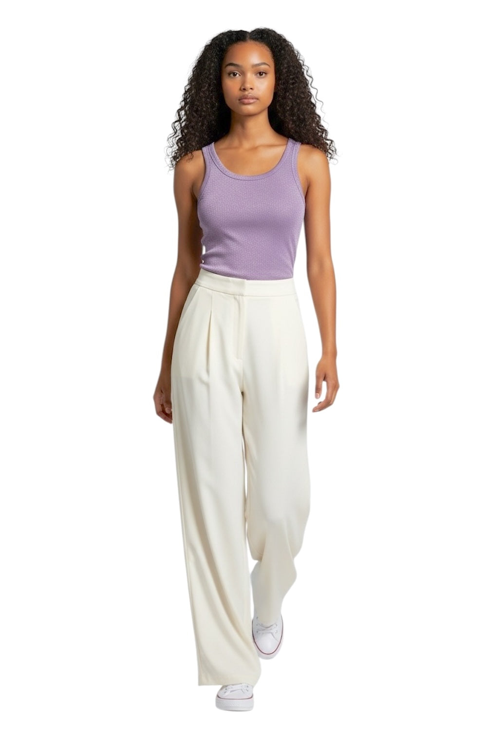 Vicolo lilac glitter top