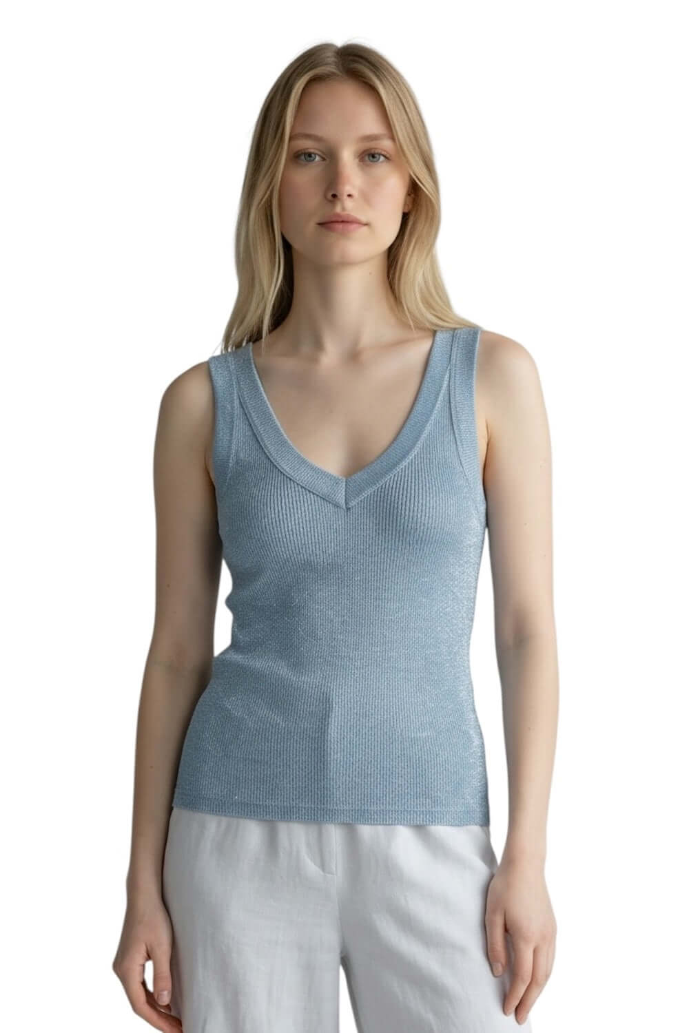Vicolo hellblaues Top