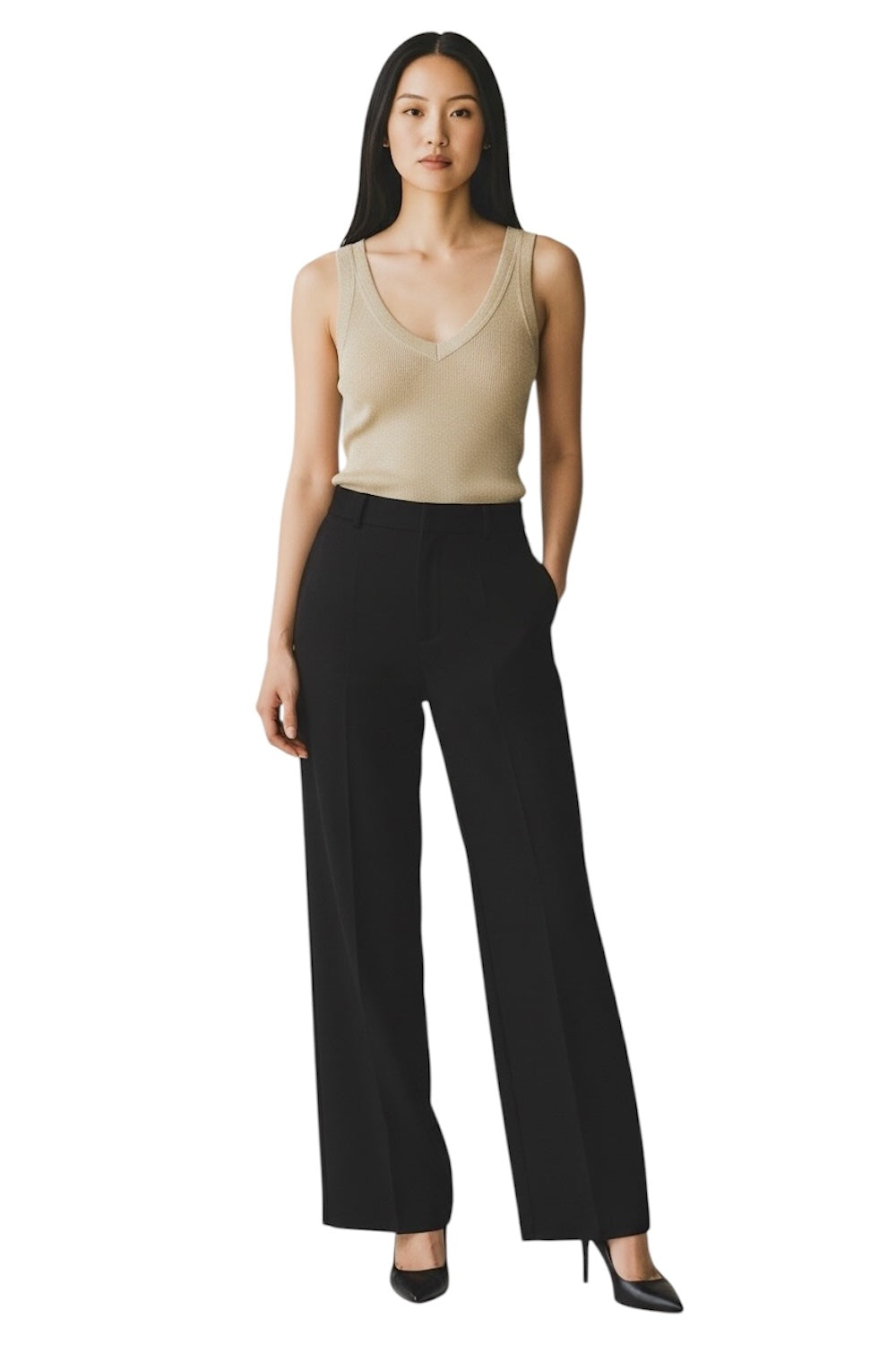 Vicolo gold glitter top