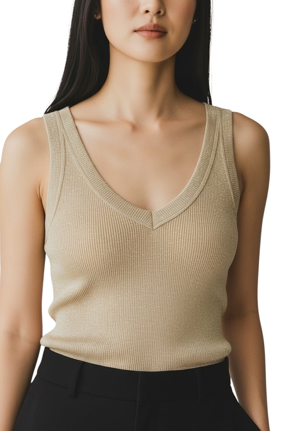 Vicolo gold glitter top