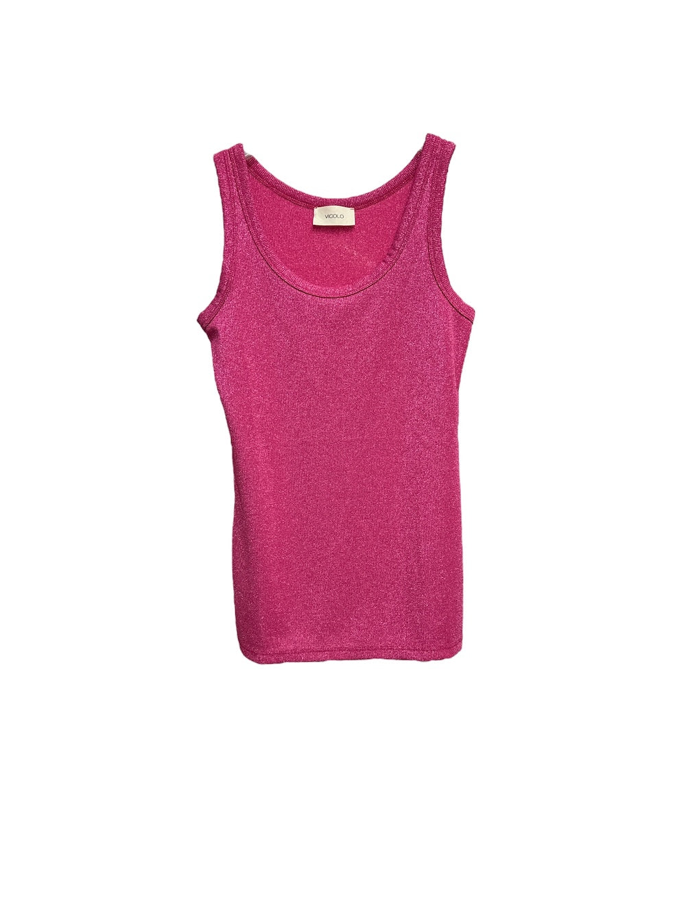 Vicolo fuchsia glitter top