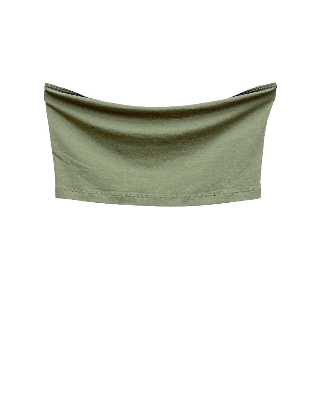 Vicolo grünes enges Bandeau-Top