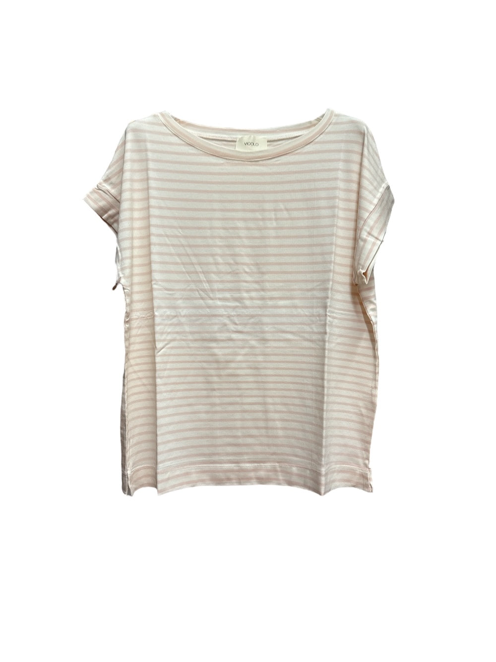 Vicolo pink striped t-shirt