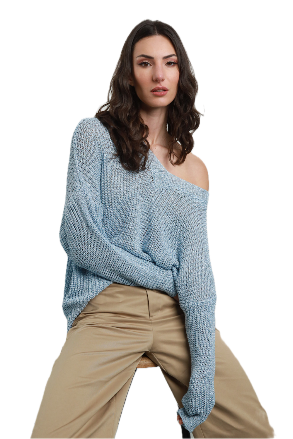 Susy Mix sky lurex pullover
