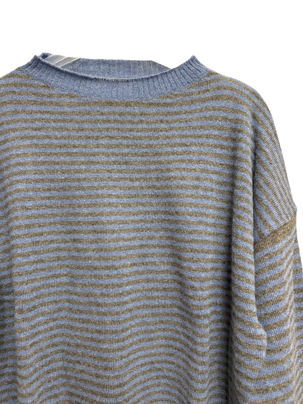 Le îls blue grey line cashmere pullover