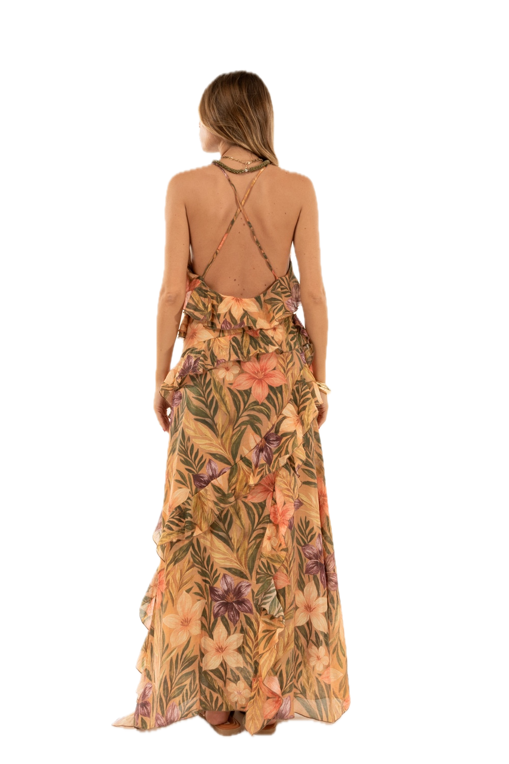 Kontatto multicolor flower dress