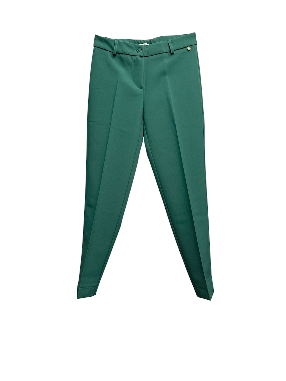 Maryley dunkelgrüne schmal geschnittene Hose