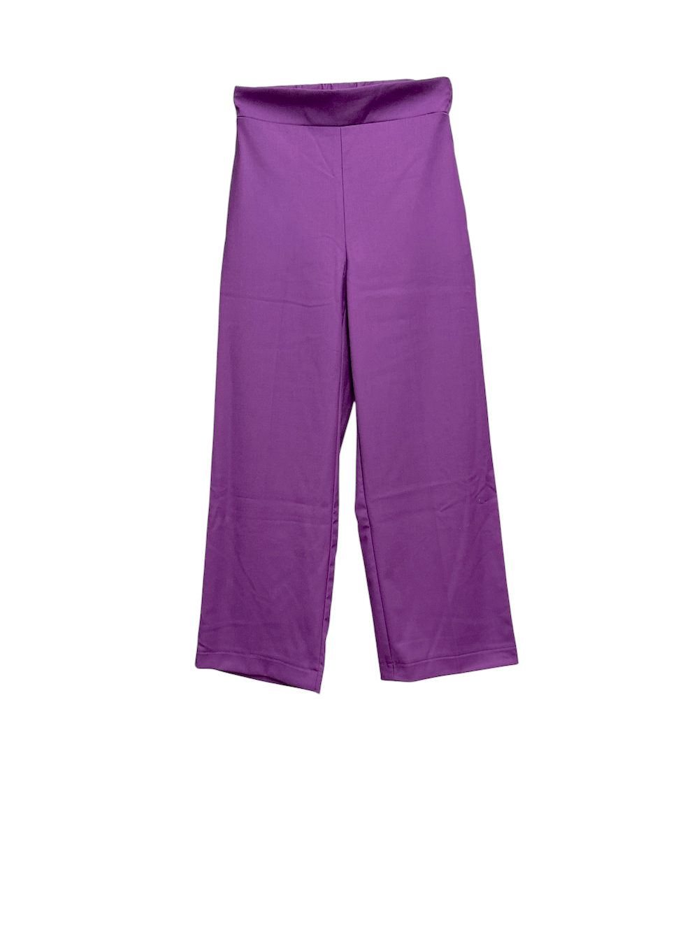 Maryley-Hose mit weitem Bein, malvenfarben.