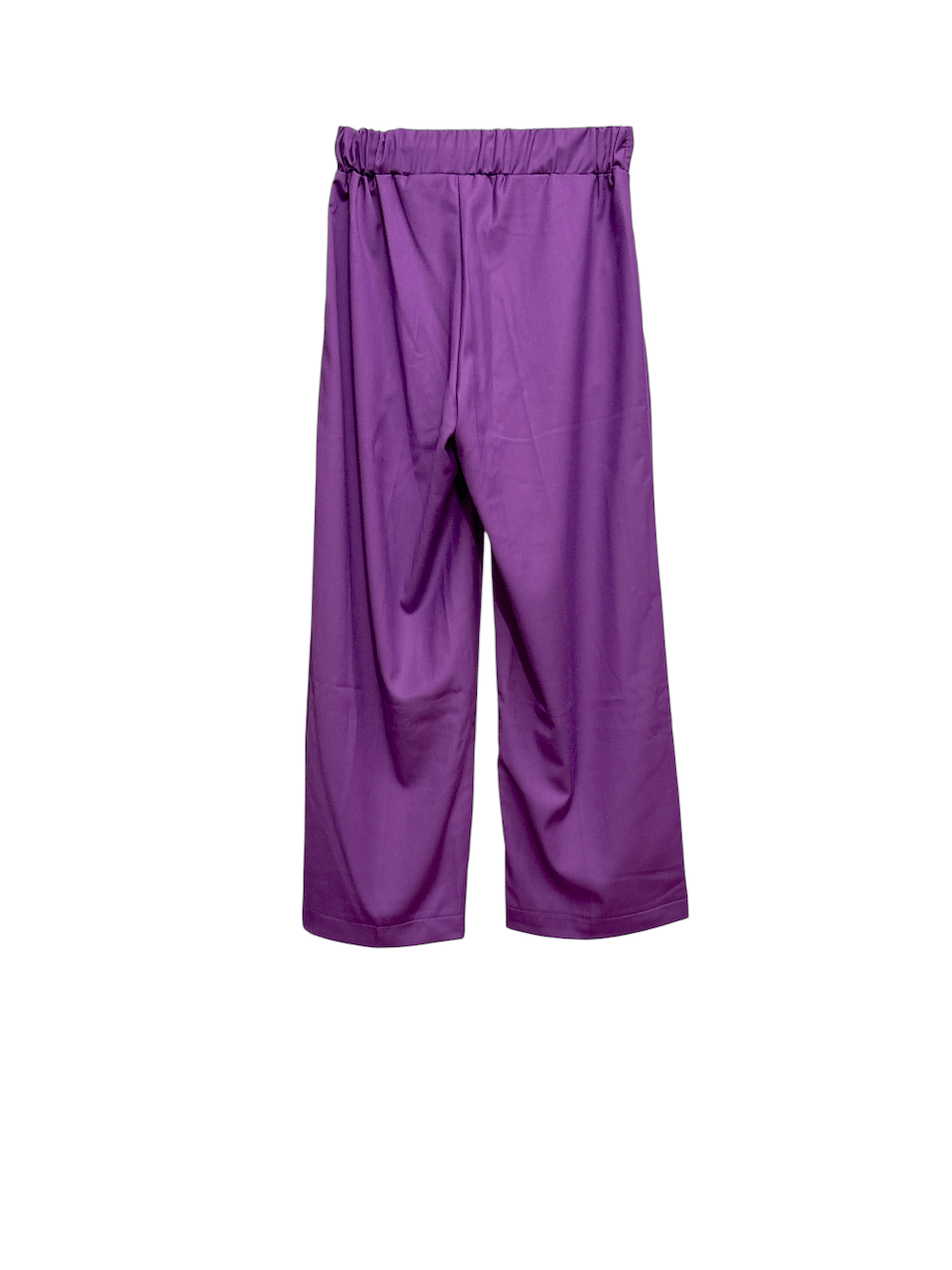 Pantaloni a gamba larga color malva Maryley